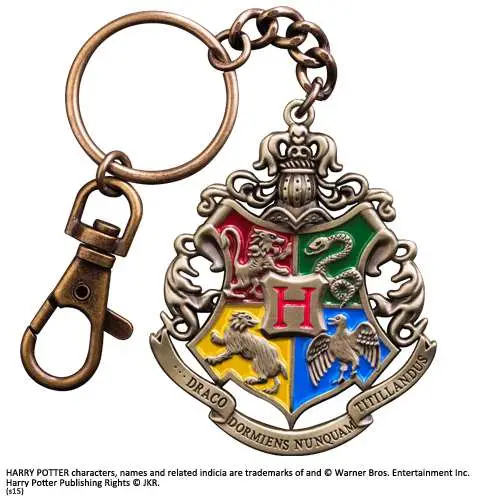 hp hogwarts crest keychain