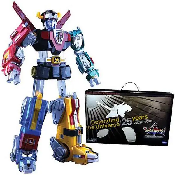 voltron 25th ann gift set metallic fig