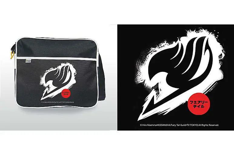 fairy tail white logo messenger bag