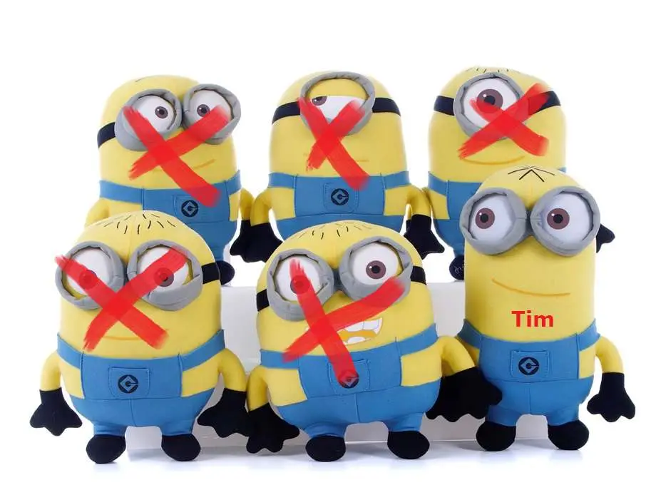 despicable me 2 minions 54cm tim plush