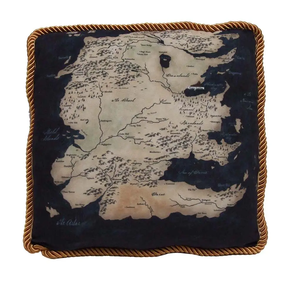 game of thrones west map south pillow