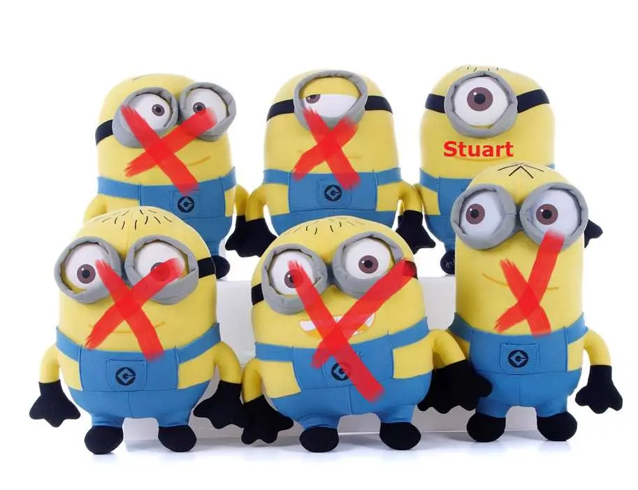 despicable me 2 minions 54cm stuart plsh
