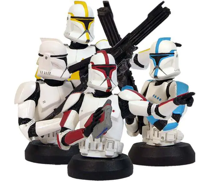 sw aotc clone troopers bust ups box set