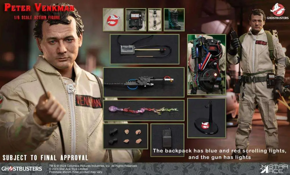 ghostbusters 1984 peter venkman 1/6 action figure