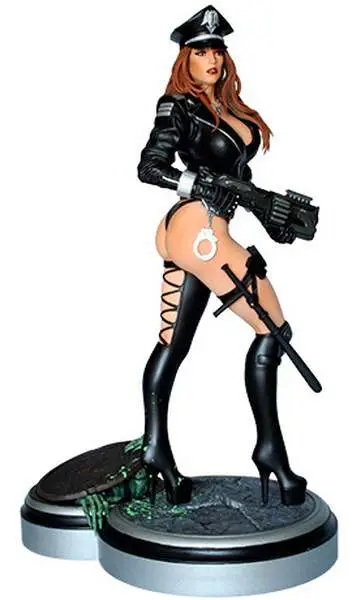 girls of heavy metal cybercop statue