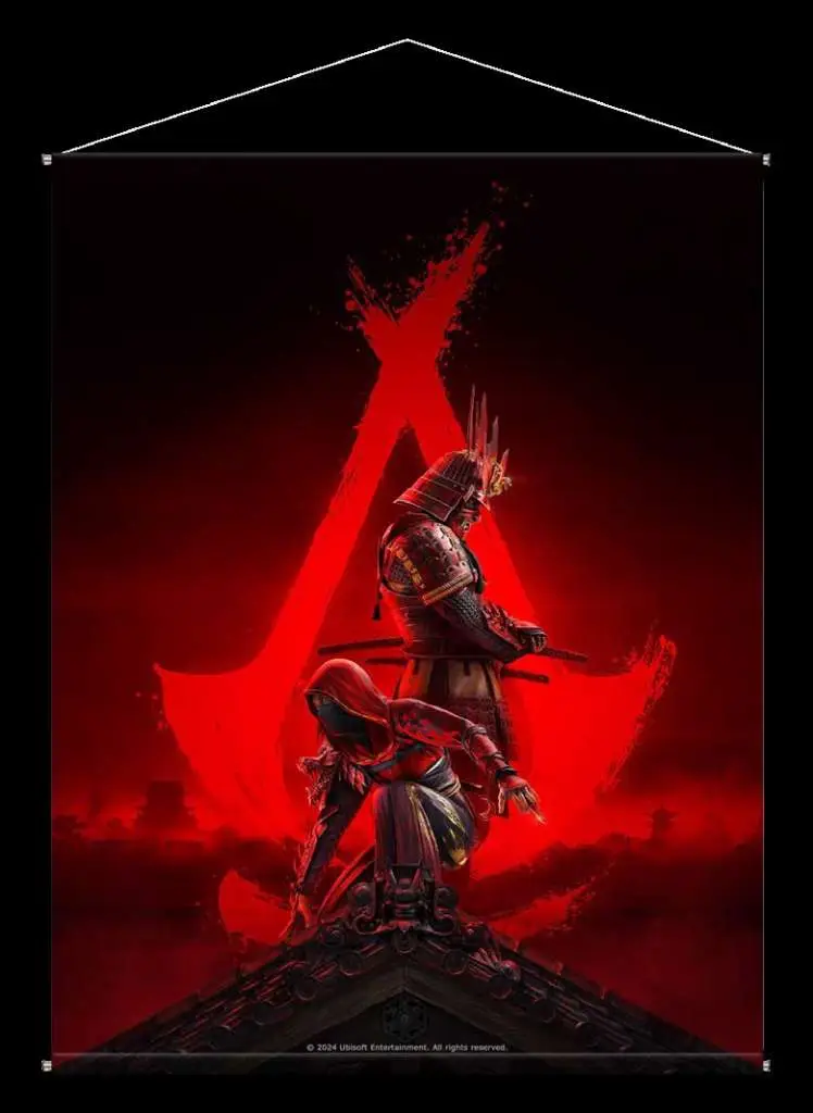 assassins creed shadows canvas poster keyart