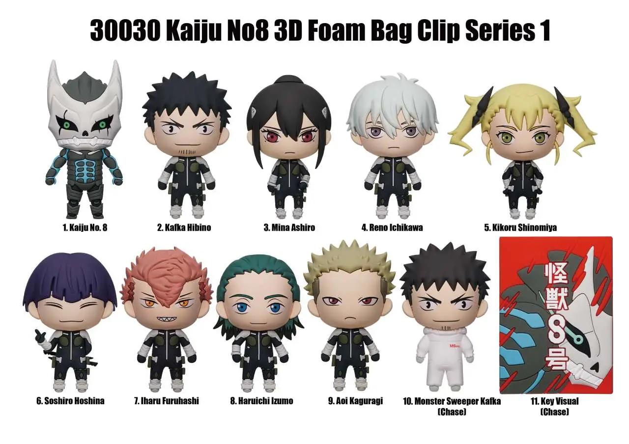 kaiju no 8 bag clip blind box display(24)