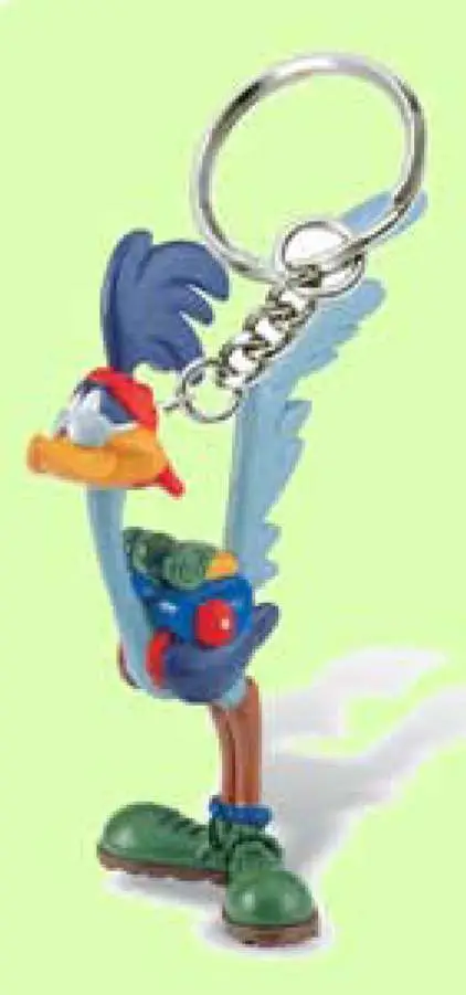 road runner pvc keychain