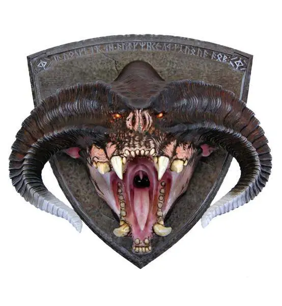 lotr balrog small wall mount statue