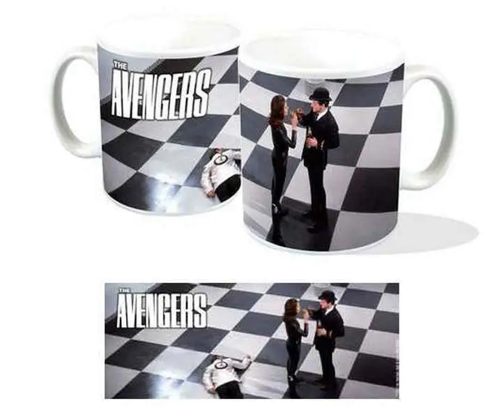 avengers steed & mrs peel chessbrd mug
