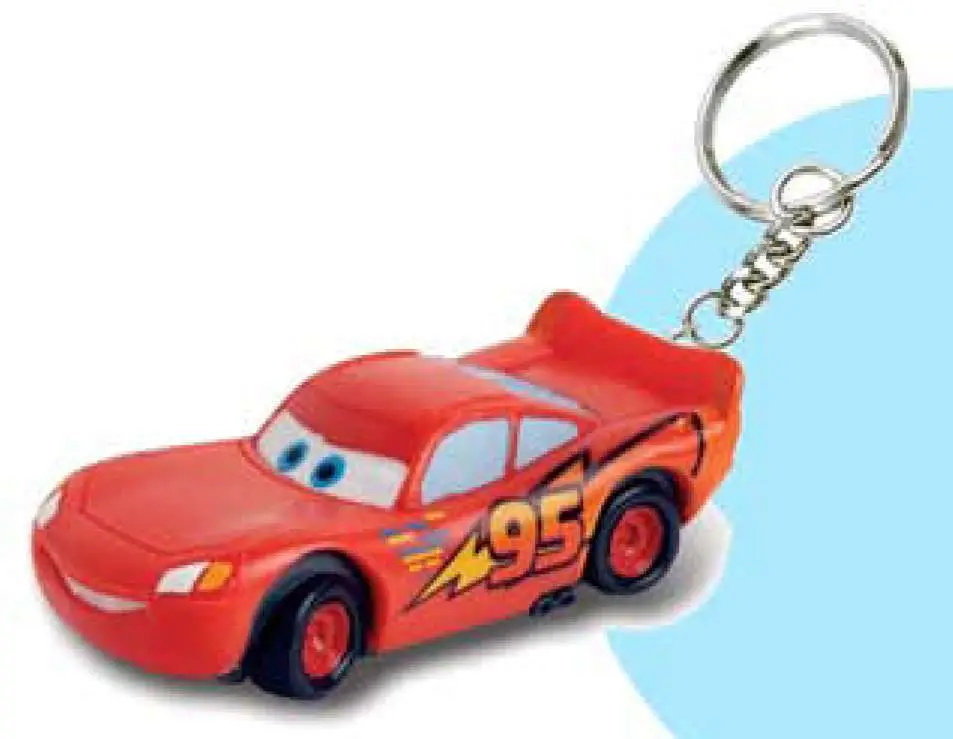 cars mcqueen pvc keychain