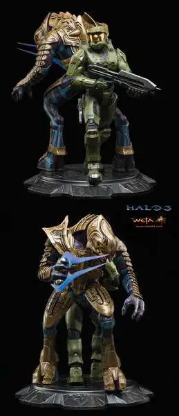 halo 3 master chief & arbiter statue