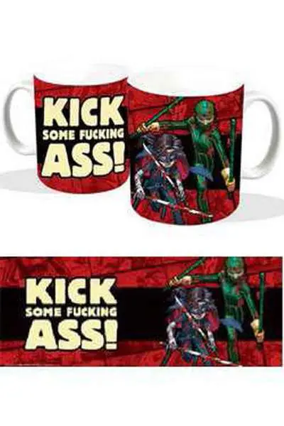kick ass kick some fucking ass red mug