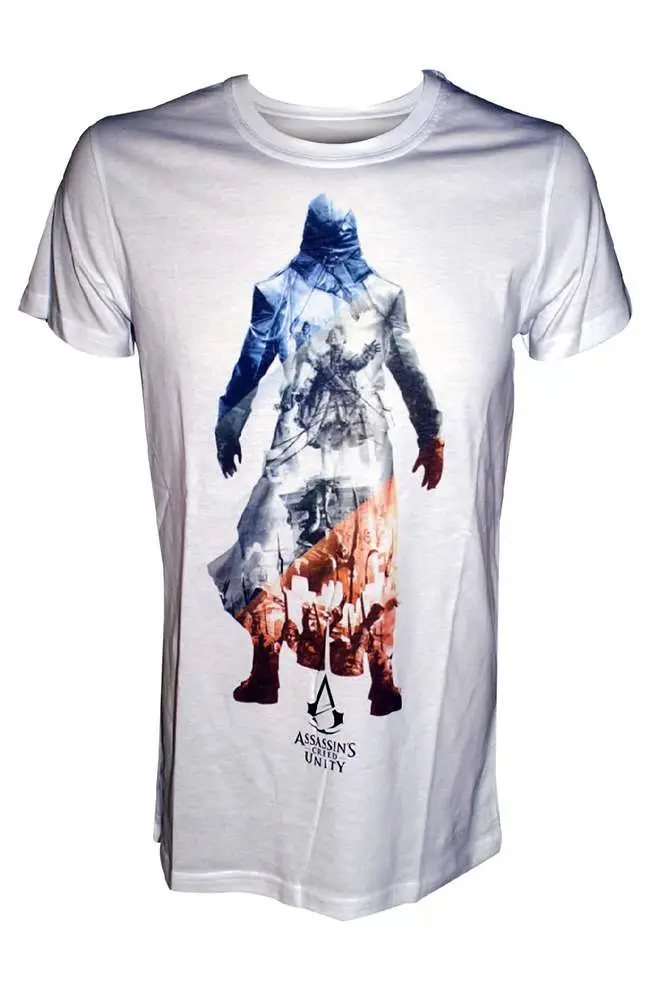 t/s assassin creed unity white - l