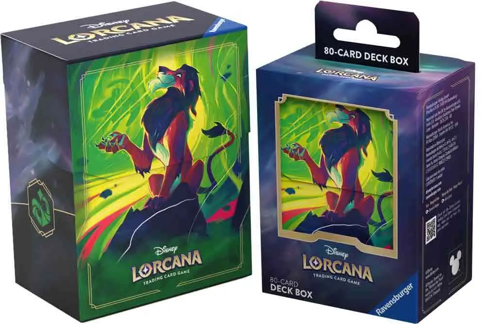 lorcana - deck box - scar – vengeful lion