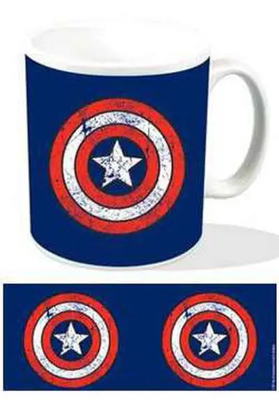 captain america shield logo mug