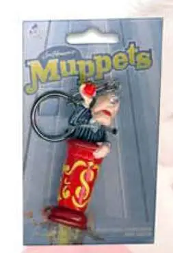 muppets statler pvc keychain