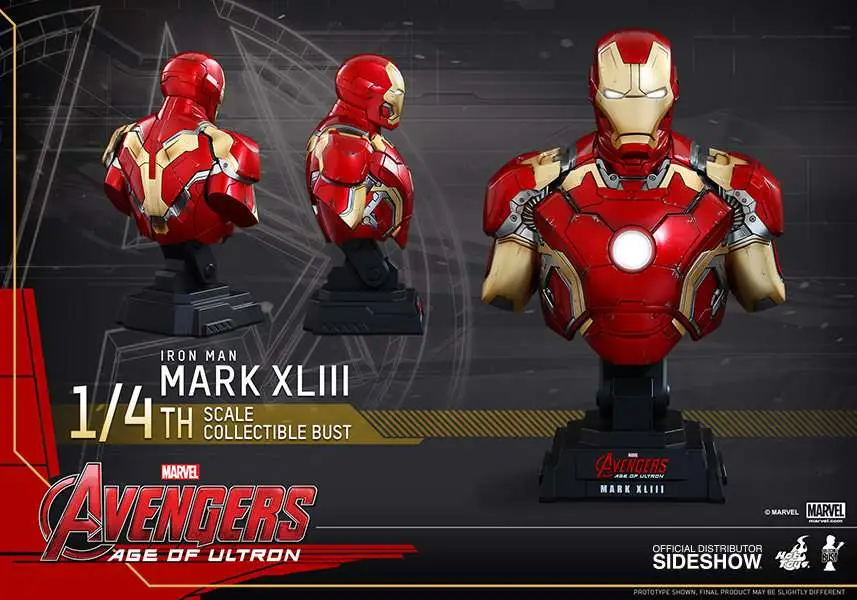 avengers 1/4 iron man mk 43 aou bust