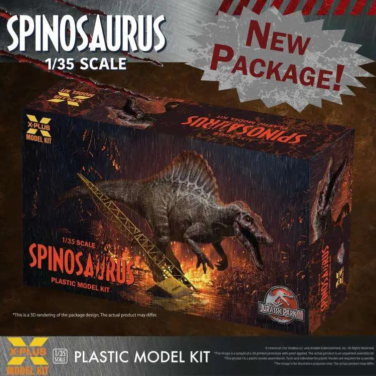 jurassic park 3 spinosaurus model kit re-run