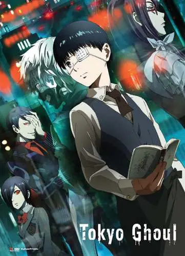 tokyo ghoul kaneki & ghouls wallscroll