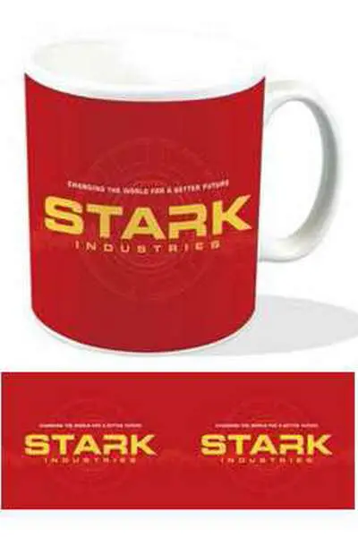 iron man stark ironworks logo mug