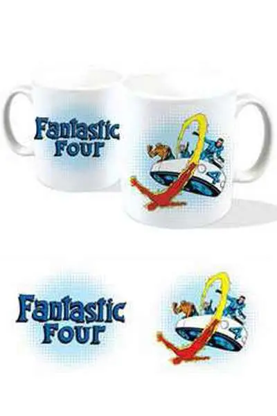 fantastic four in fantasticar mug
