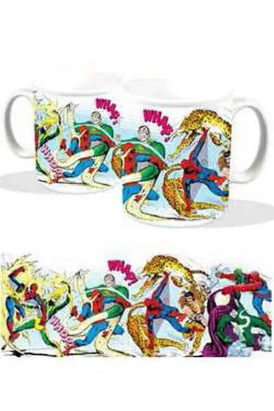spider-man battles four cl villains mug