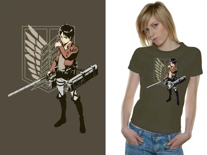 t/s aot flap slim fit girl - s