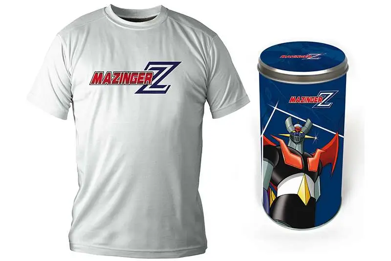 t/s mazinger z logo white boy dlx - s