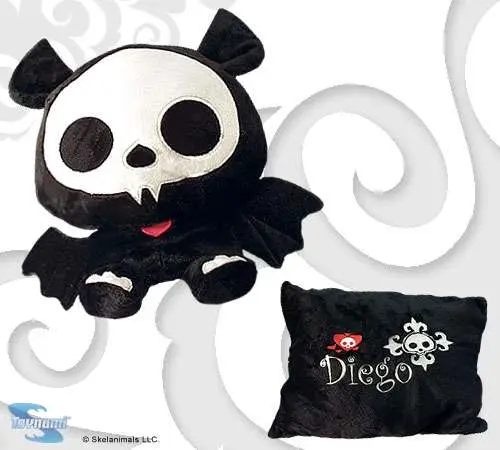 skelanimals transf pillow diego (bat)
