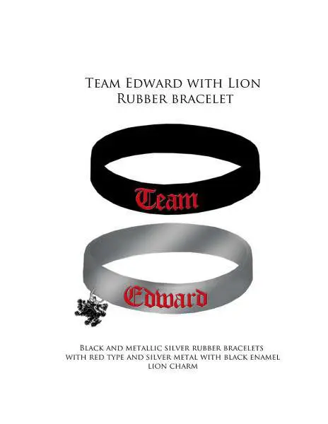 twilight eclipse -braceled rubb edw lion