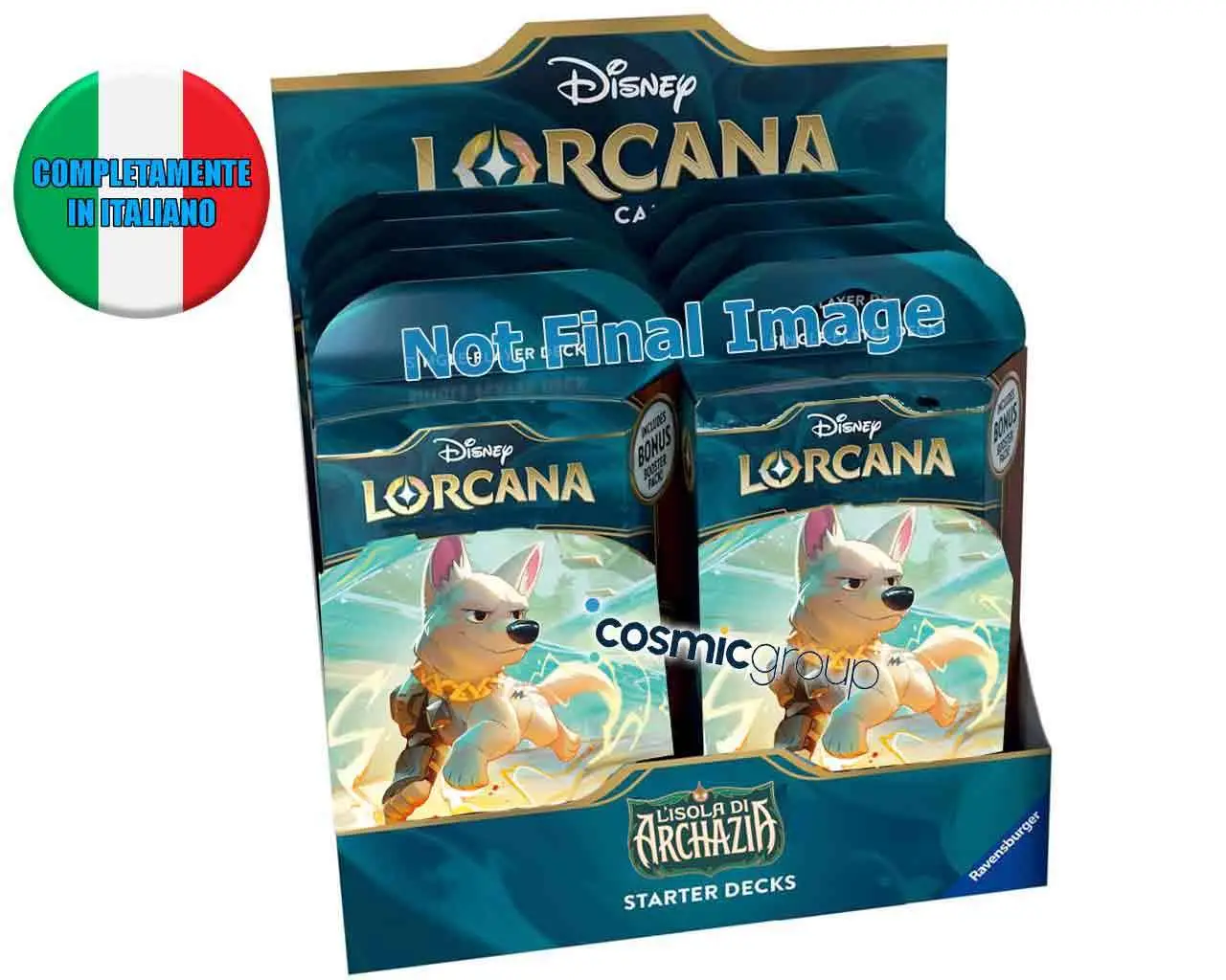 lorcana - l’isola di archazia starter deck display (8 mazzi) - italiano