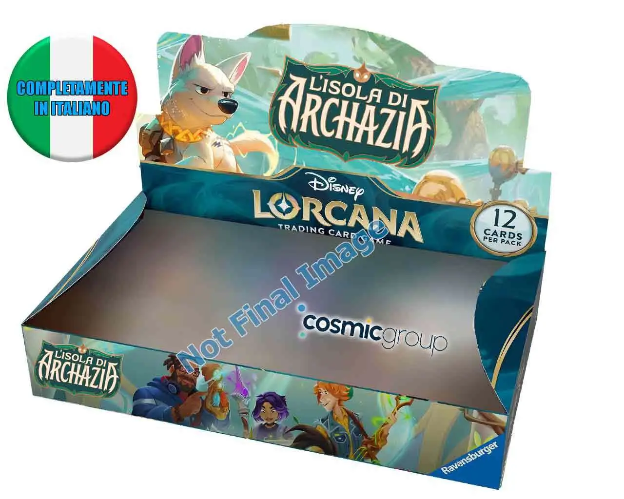 lorcana - l’isola di archazia booster display (24 buste) - italiano