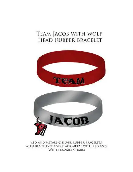 twilight eclipse -bracelet bead jacb wlf