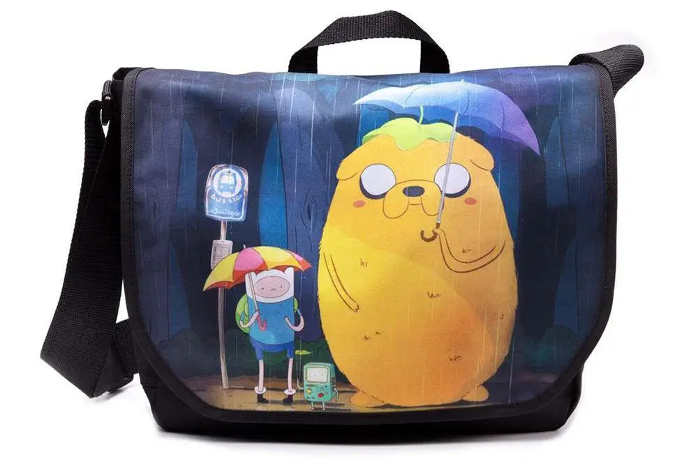 adventure time totoro style messeng bag