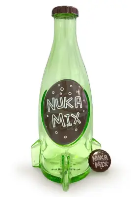 Fallout Nuka Mix Glass Bottle & Cap