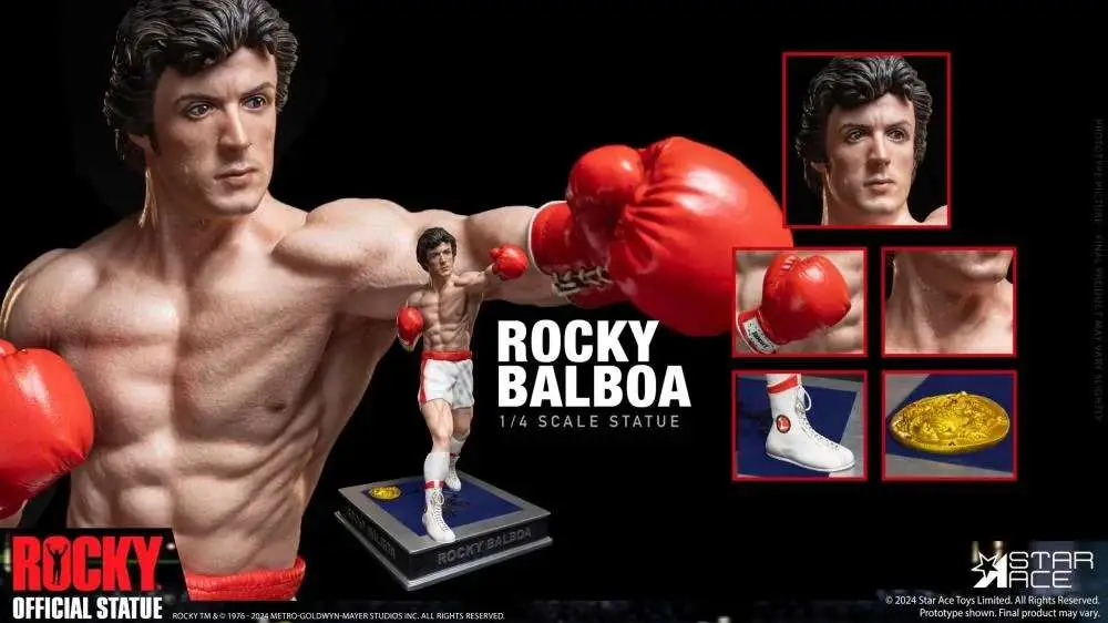 rocky balboa epic fight 1/4 scale statue
