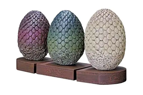 game of thrones dragon egg bookends