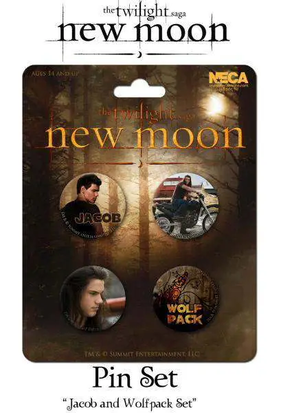 twilight new moon -pin set jac wolf pack