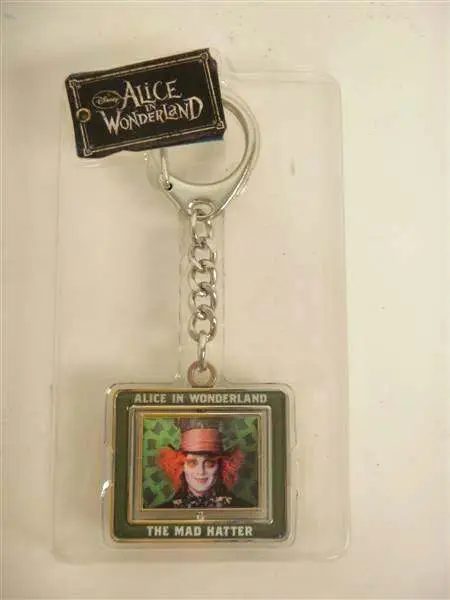 alice -key ring spinner mad hat & rabbit