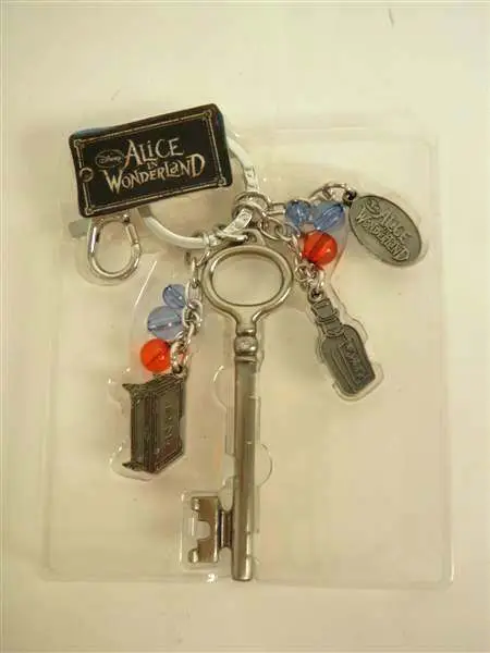 alice -key ring dangle cake bottle pewtr