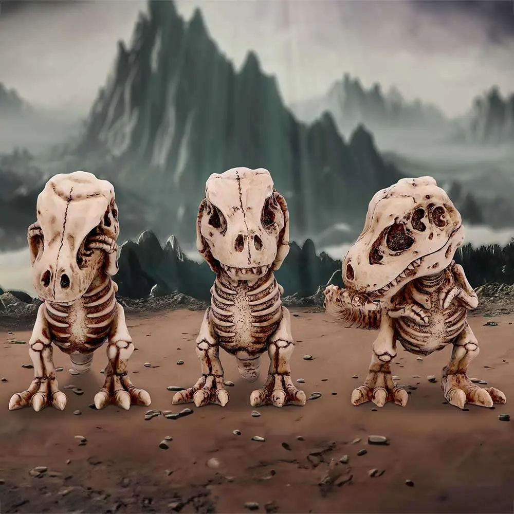 three wise tyrannosaurus rex skeletons