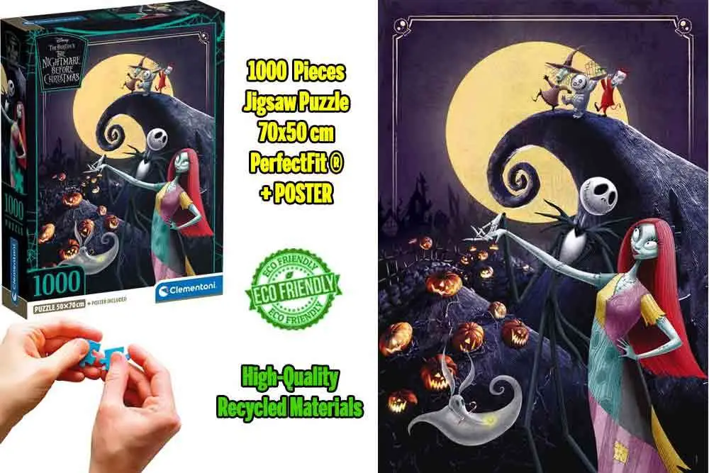 the nightmare before christmas - jigsaw puzzle 1000 pcs