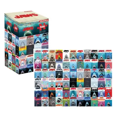 Jaws Poster Collage 500 Pcs Jigsaw Puzzle (Vertical Box)