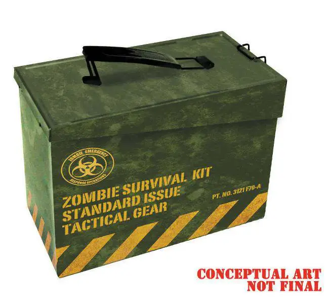 ammo metal zombie surv.kit lunch box