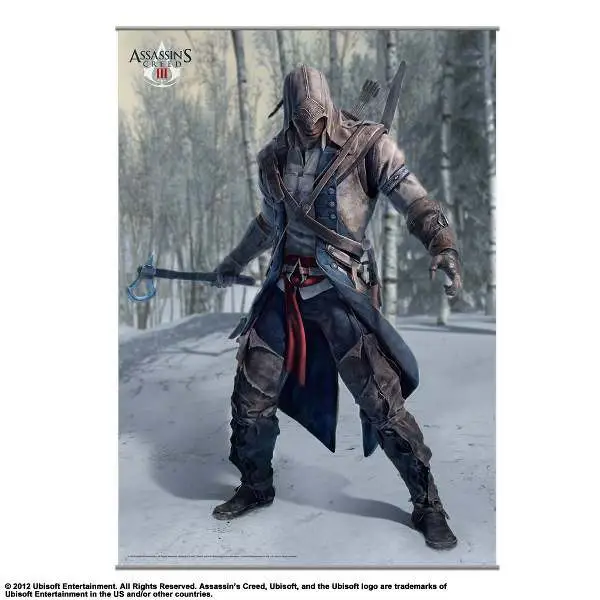 assassins creed iii wall scroll #1