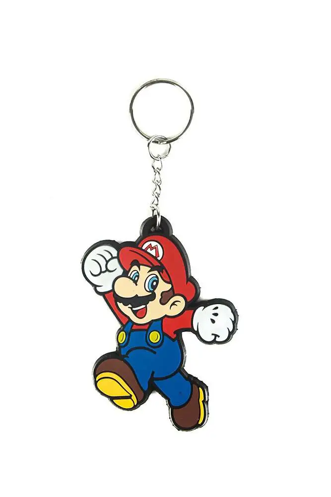 nintendo mario rubber keychain