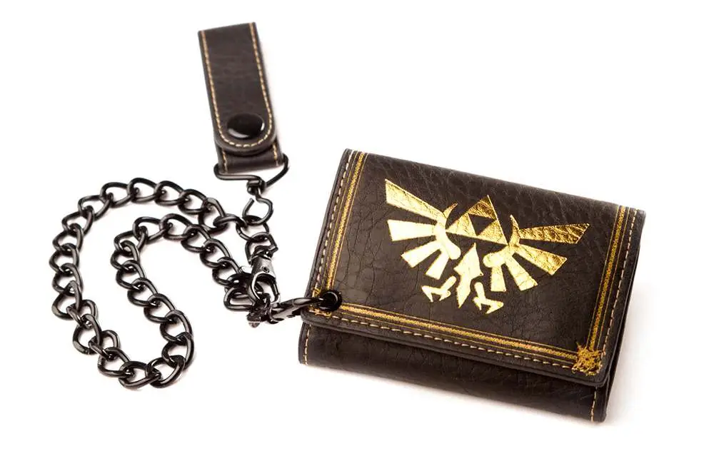nintendo zelda leathr trifold chain wllt