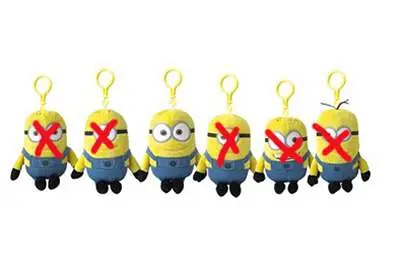 despicable me 2 minions 13cm clip dave