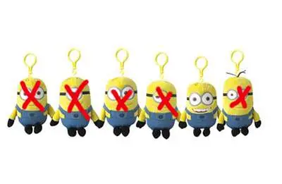 despicable me 2 minions 13cm clip jerry